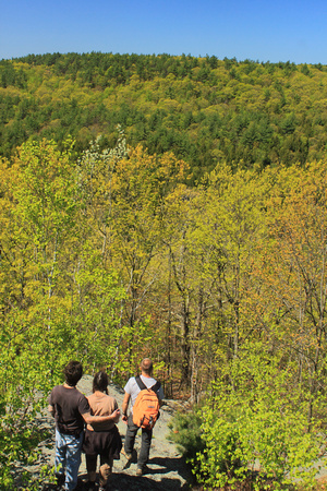 Hikers at Overlook Bearsden Conservation Area