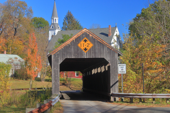 Conway Covered Bridge in Autumn