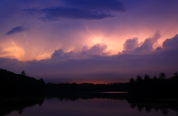 Thunderstorm In Cloud Lightning Harvard Pond 5042