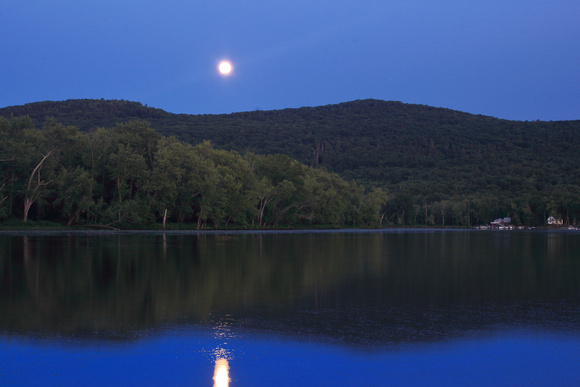 Connecticut River Oxbow Mount Tom Moonrise