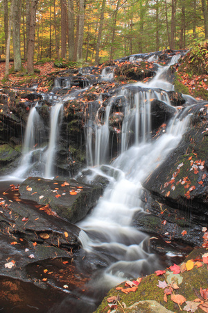 Tucker Brook Falls in Autumn