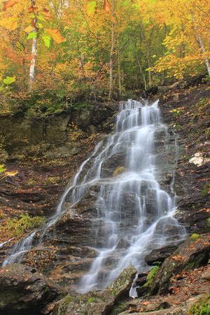 Mount Greylock March Cataract Falls in Autumn