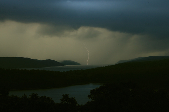 Thunderstorm Lightning over Quabbin Reservoir