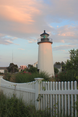 Plum Island Lighthouse and Picket Fence