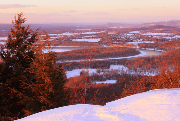 Mount Holyoke Winter Evening