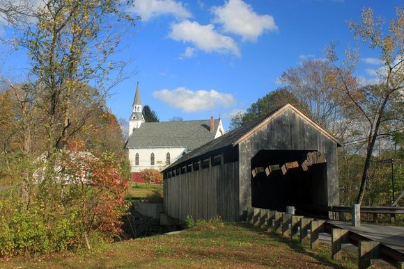 Conway Burkeville Covered Bridge and Church