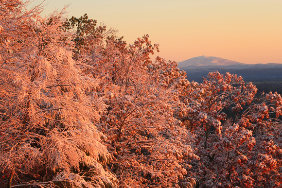 Mount Monadnock Snow Foliage Sunrise