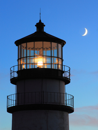 Highland Lighthouse Crescent Moon