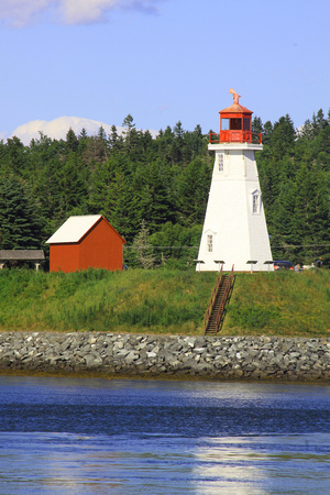 Lubec waterfront lighthouse