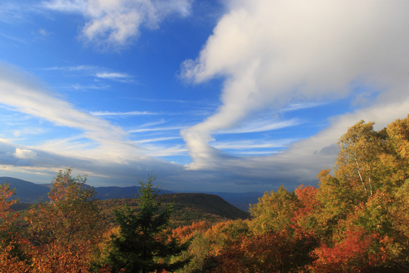 Mount Greylock Scenic Byway Foliage and Clouds