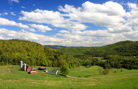 Barnet Vermont Farm in Hollow in summer