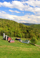Barnet Vermont Farm in Hollow in Summer