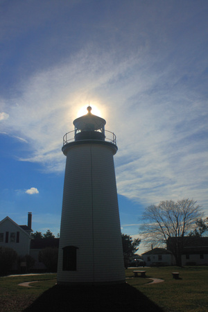 Plum Island Lighthouse and Sun