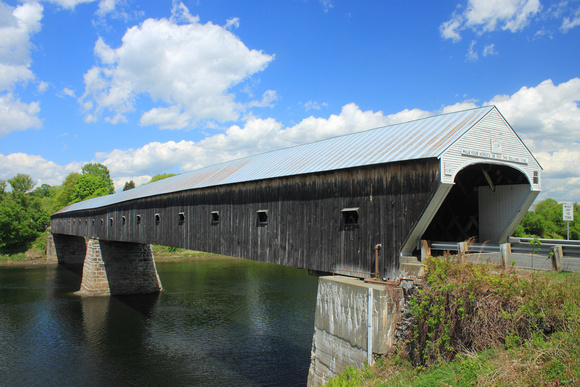 Windsor Cornish Covered Bridge and Connecticut River