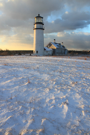 Highland Lighthouse Winter Field