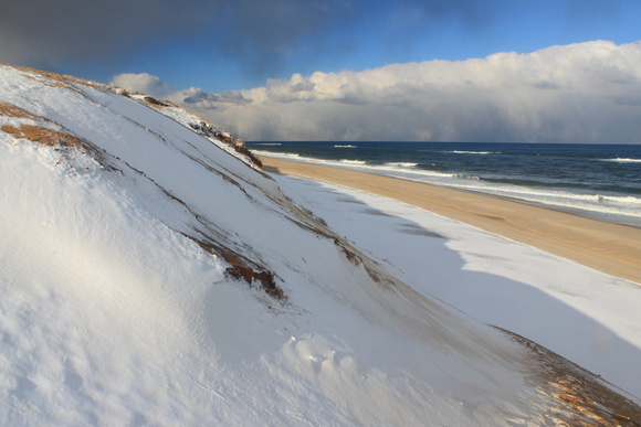 White Crest Beach Dunes Winter