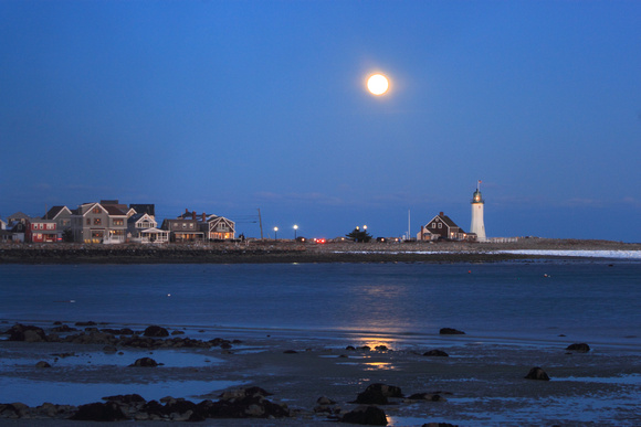 Scituate Lighthouse Full Moon