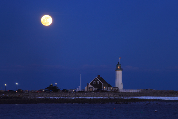 Scituate Lighthouse Full Moon