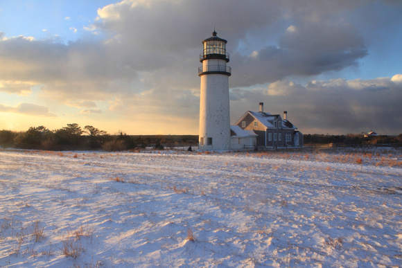 Highland Lighthouse Winter Sunset