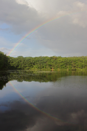 Moore State Park Eames Pond Rainbow