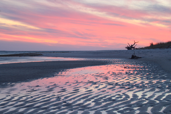 Monomoy National Wildlife Refuge Tidal Flats Sunset