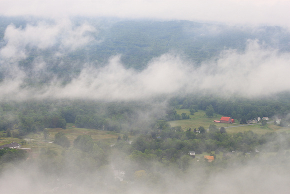 Mohawk Trail Clearing Storm Fog