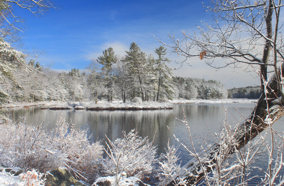 Harvard Pond First Snow