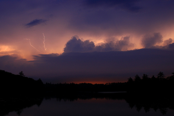 Harvard Pond Thunderstorm In Cloud Lightning