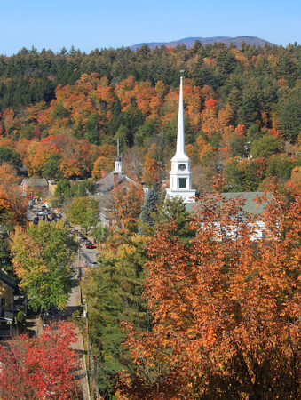 Stowe Community Church from Sunset Rock