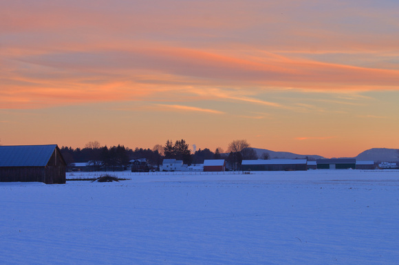 Hadley Farm Winter Sunset