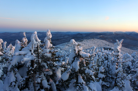 Mount Abraham Treeline Winter Twilight
