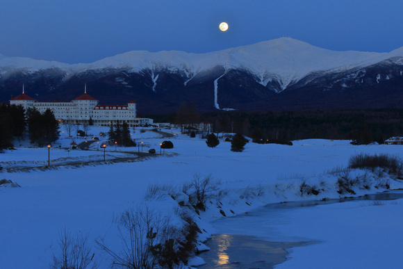 Mount Washington Bretton Woods Winter Moon