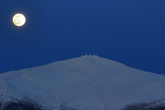 Mount Washington Summit Moon