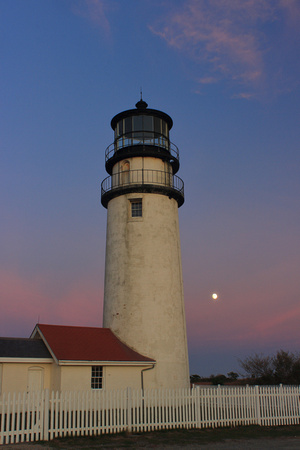 Highland Lighthouse Sunset Moon