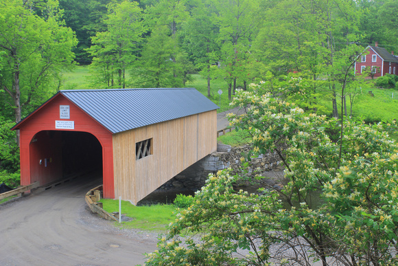 Green River Covered Bridge in Spring Guilford