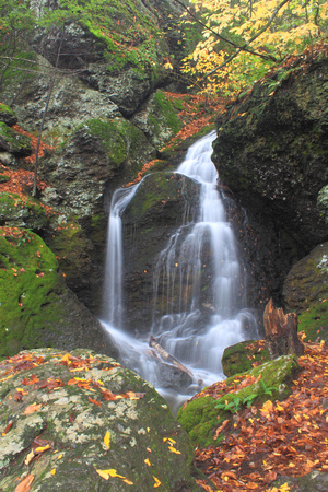 Mount Toby Roaring Brook Falls in Autumn