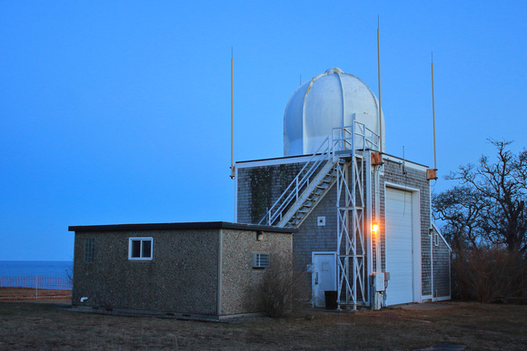 Monomoy National Wildlife Refuge weather station before removal