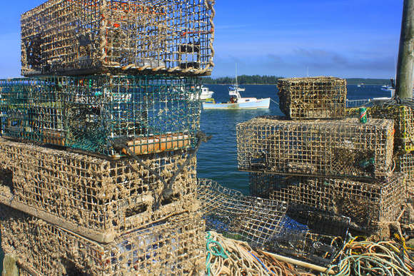 Lobster Traps and Boat