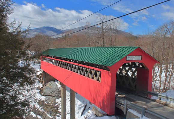 Chiselville Covered Bridge in Winter