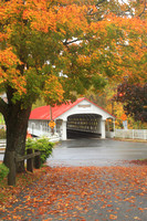 Ashuelot Covered Bridge Fall Foliage vert