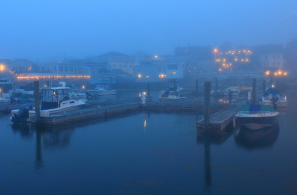 Boothbay Harbor Twilight Fog