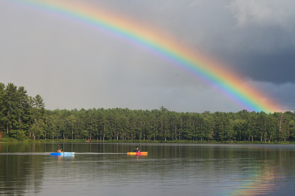 Lake Dennison Rainbow and Paddlers