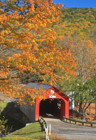 Green River Covered Bridge in Autumn Guilford