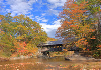 Sunday River Covered Bridge in Autumn