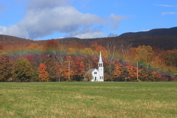 Woncalancet Church Fall Foliage Rainbow