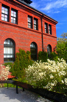 Arnold Arboretum Hunnewell Building in spring
