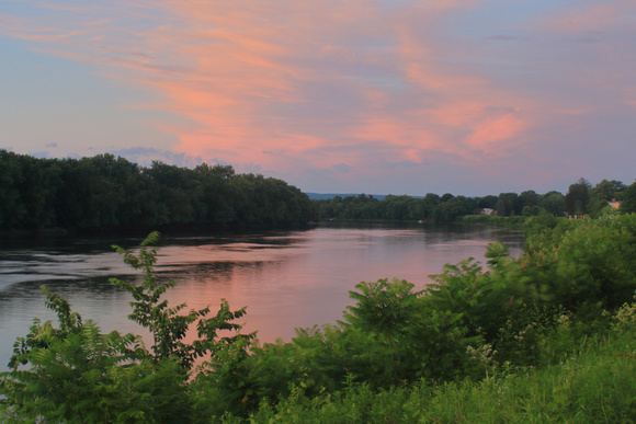 Connecticut River Dawson Conservation Area Hadley Sunset