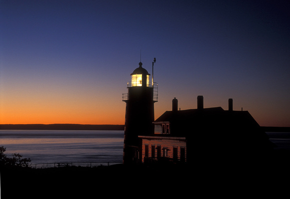 Quoddy Head Lighthouse at dawn