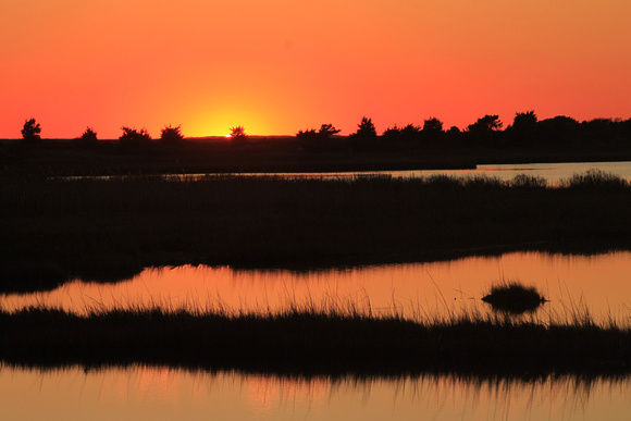 South Cape Beach Marshes at Sunset Mashpee Cape Cod