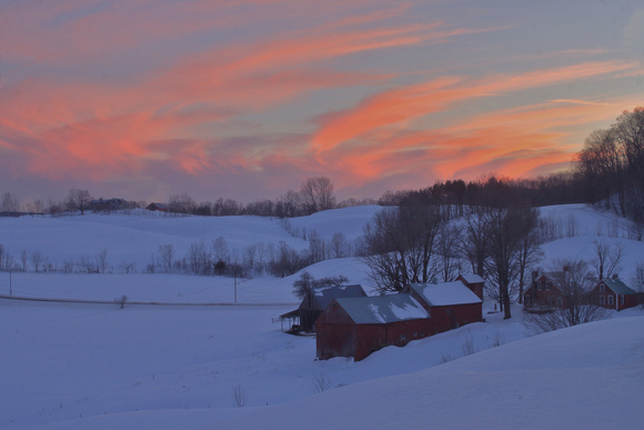 Jenne Farm Winter Sunset